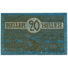 Банкнота 20 геллеров 1920 года Австрия — Рааб (нотгельд)