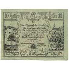 Банкнота 10 геллеров 1920 года Австрия — Рабс (нотгельд)