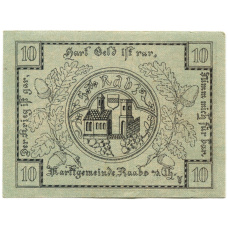 Банкнота 10 геллеров 1920 года Австрия — Рабс (нотгельд) (вид 2)