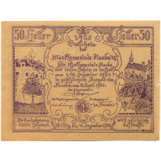 Банкнота 50 геллеров 1920 года Австрия — Рабс (нотгельд)