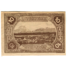 Банкнота 10 геллеров 1919 года Австрия — Феклабрукк (нотгельд) (реверс)