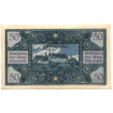 Банкнота 50 геллеров 1920 года Австрия — Утценайх (нотгельд) (вид 2)