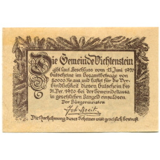 Банкнота 10 геллеров 1920 года Австрия — Вихтенштайн (нотгельд) (реверс)