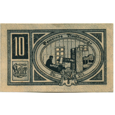 Банкнота 10 геллеров 1920 года Австрия — Вихтванг (нотгельд) (аверс)