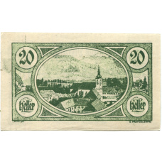 Банкнота 20 геллеров 1920 года Австрия — Вихтванг (нотгельд) (аверс)