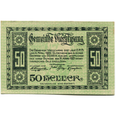 Банкнота 50 геллеров 1920 года Австрия — Вихтванг (нотгельд) (вид 2)