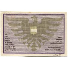 Банкнота 90 геллеров 1920 года Австрия — Виехберг (нотгельд) (вид 2)