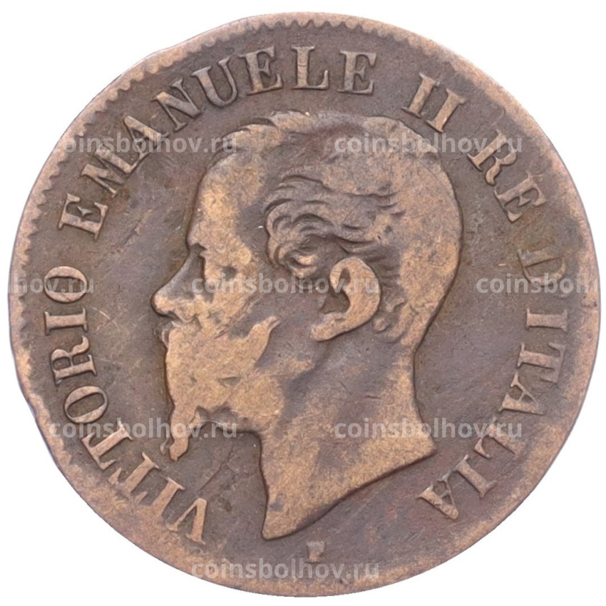 Монета 2 чентезимо 1862 года N Италия (вид 2)