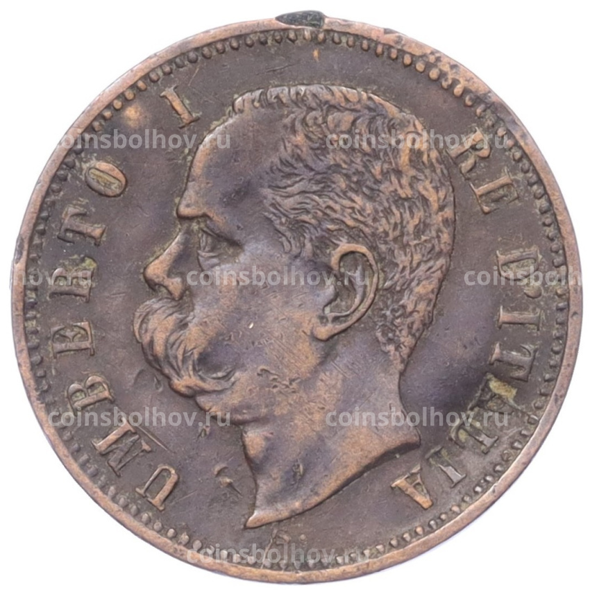 Монета 2 чентезимо 1897 года Италия (вид 2)