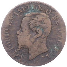 Монета 2 чентезимо 1867 года M Италия (реверс)