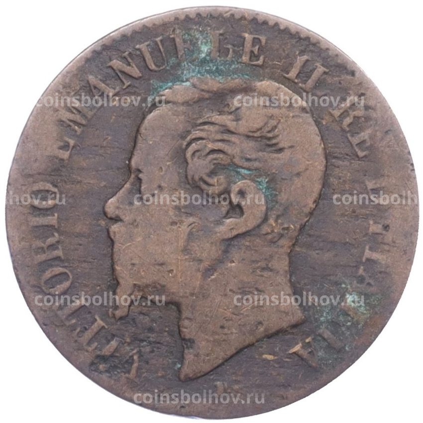 Монета 2 чентезимо 1867 года M Италия (вид 2)