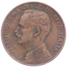 Монета 2 чентезимо 1915 года Италия (реверс)