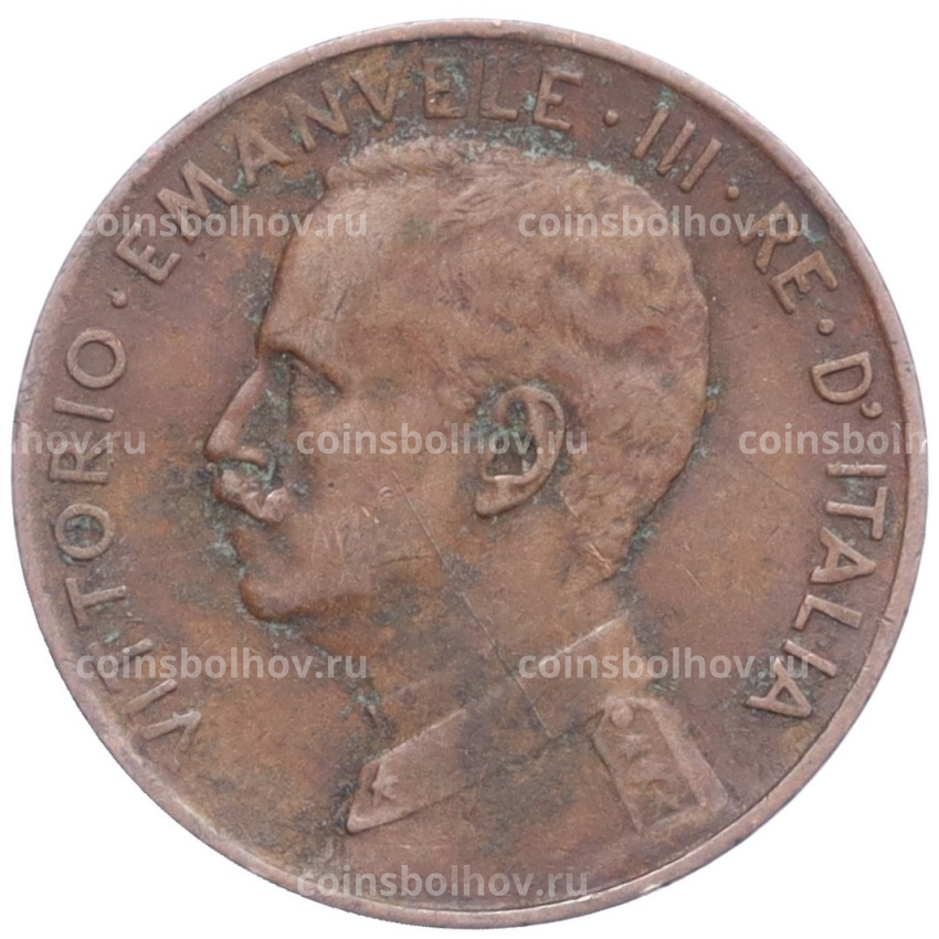 Монета 2 чентезимо 1915 года Италия (вид 2)