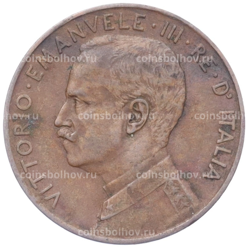 Монета 2 чентезимо 1915 года Италия (вид 2)