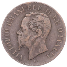 Монета 2 чентезимо 1867 года M Италия (реверс)