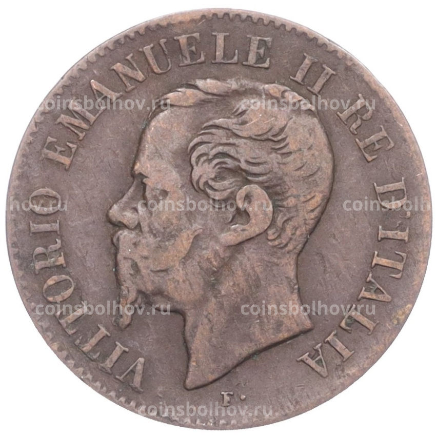 Монета 2 чентезимо 1867 года M Италия (вид 2)
