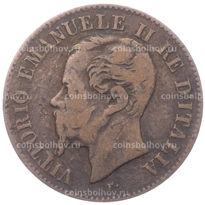 Монета 2 чентезимо 1867 года M Италия (вид 2)