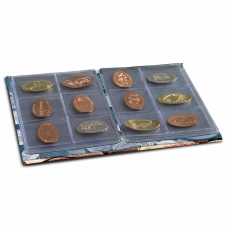 Альбом карманный «PRESSED PENNIES» на 48 ячеек для монет диаметром до до 33 мм LEUCHTTURM 342625 (реверс)