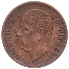 Монета 1 чентезимо 1895 года Италия (реверс)