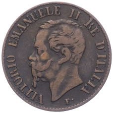 Монета 1 чентезимо 1861 года M Италия (реверс)