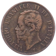 Монета 1 чентезимо 1867 года M Италия (реверс)