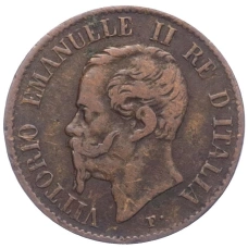 Монета 1 чентезимо 1867 года M Италия (реверс)