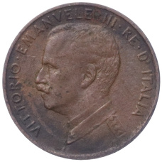 Монета 1 чентезимо 1915 года Италия (реверс)