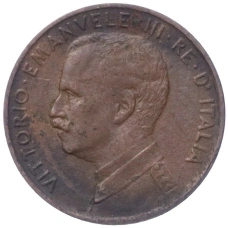 Монета 1 чентезимо 1915 года Италия (реверс)