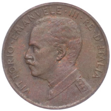 Монета 1 чентезимо 1914 года Италия (реверс)