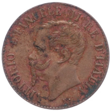 Монета 1 чентезимо 1867 года M Италия (реверс)