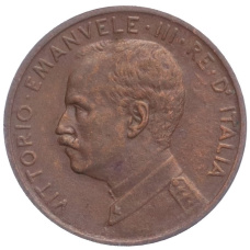 Монета 1 чентезимо 1914 года Италия (реверс)