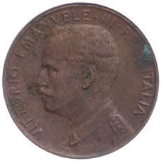 Монета 1 чентезимо 1917 года Италия (реверс)