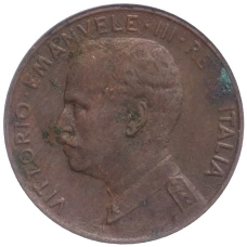 Монета 1 чентезимо 1917 года Италия (реверс)