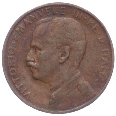 Монета 1 чентезимо 1912 года Италия (реверс)