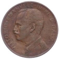 Монета 1 чентезимо 1912 года Италия (реверс)