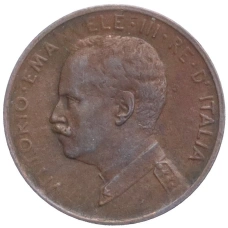 Монета 1 чентезимо 1914 года Италия (реверс)