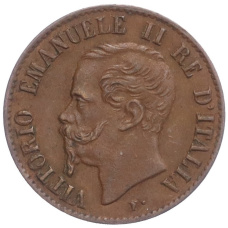 Монета 1 чентезимо 1867 года M Италия (реверс)