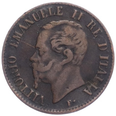 Монета 1 чентезимо 1861 года M Италия (реверс)