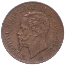 Монета 1 чентезимо 1867 года M Италия (реверс)