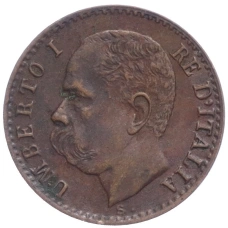 Монета 1 чентезимо 1900 года Италия (реверс)