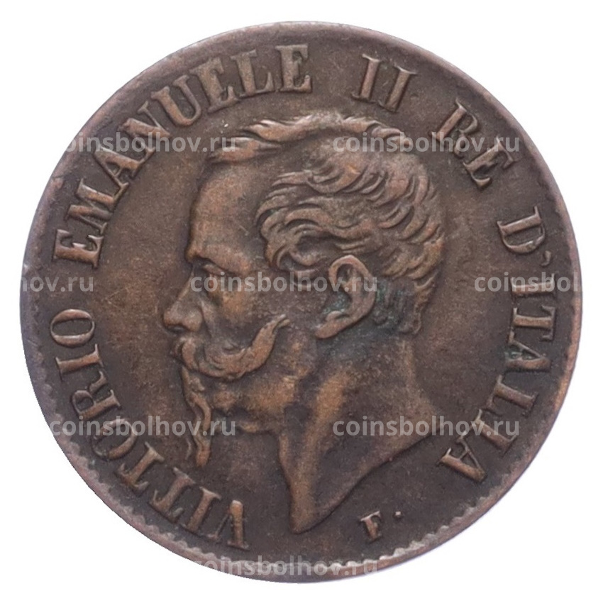 Монета 1 чентезимо 1861 года M Италия (вид 2)