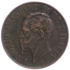 Монета 1 чентезимо 1867 года M Италия (реверс)