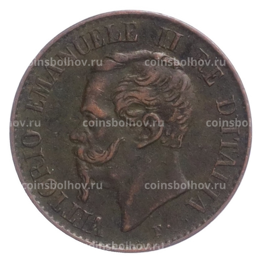 Монета 1 чентезимо 1867 года M Италия (вид 2)