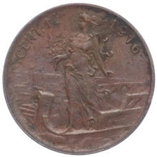 Монета 1 чентезимо 1916 года Италия (аверс)