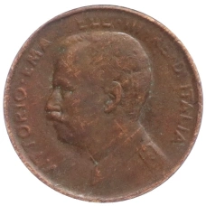 Монета 1 чентезимо 1912 года Италия (реверс)