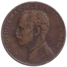 Монета 1 чентезимо 1914 года Италия (реверс)