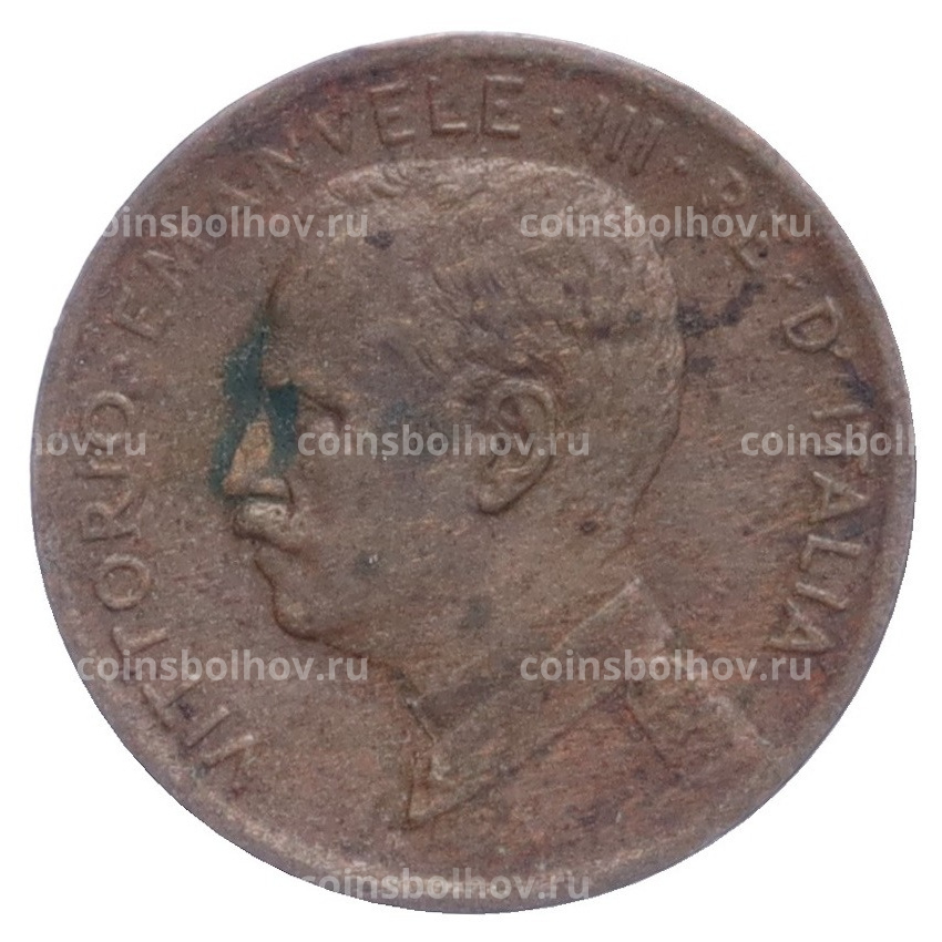 Монета 1 чентезимо 1909 года Италия (вид 2)