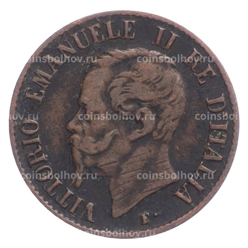 Монета 1 чентезимо 1861 года M Италия (вид 2)