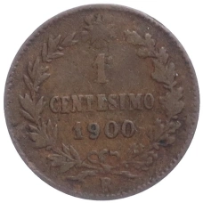 Монета 1 чентезимо 1900 года Италия (аверс)
