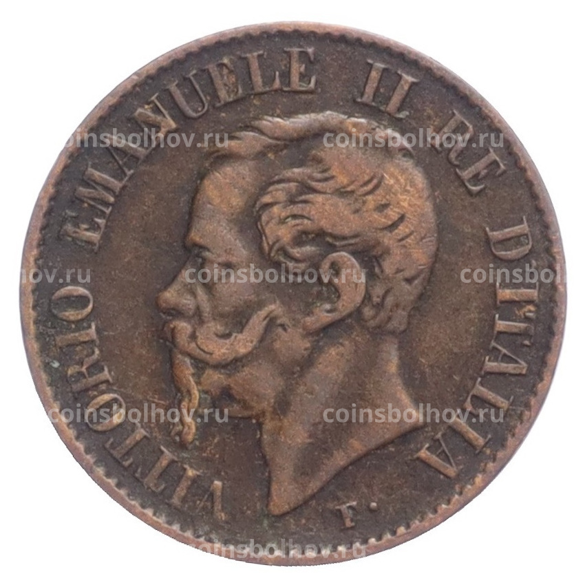Монета 1 чентезимо 1867 года М Италия (вид 2)